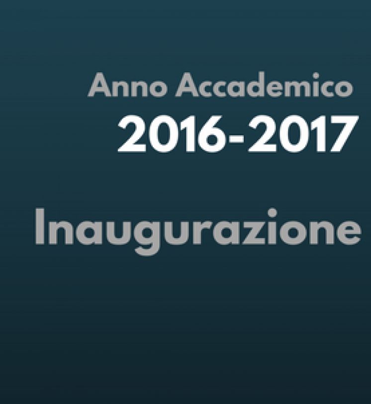 Inaugurazione a.a. 2016-2017