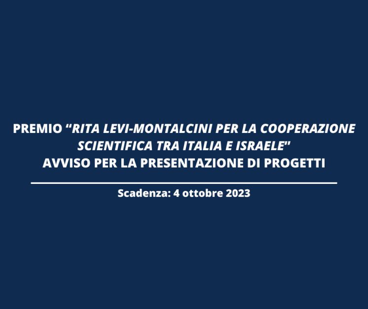 Italia-Israele: Premio Rita Levi-Montalcini
