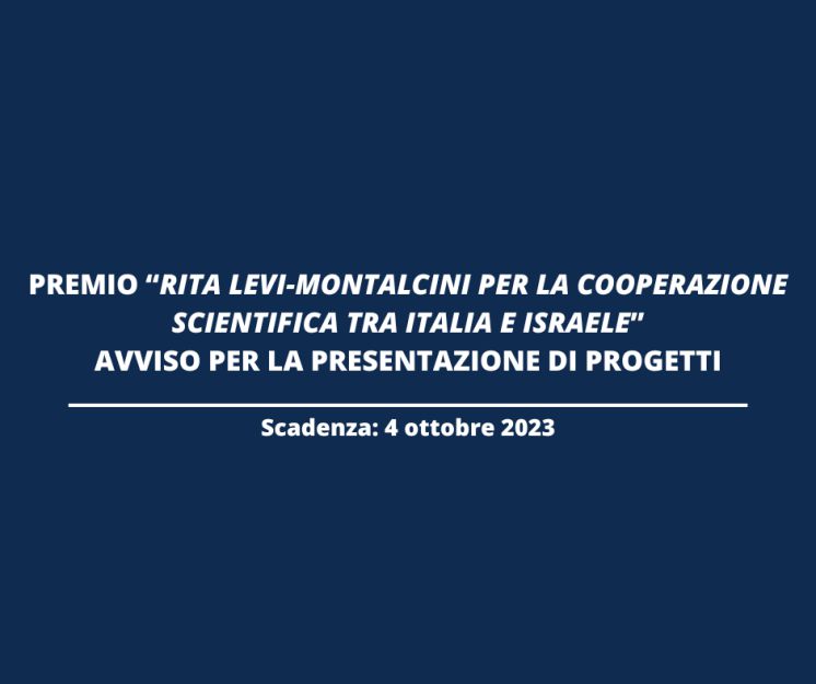 Italia-Israele: Premio Rita Levi-Montalcini