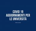 COVID -19 | Aggiornamenti per le Università