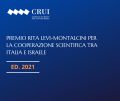 [PROROGA TERMINI DEL BANDO] Ed. 2021 - Premio RITA LEVI-MONTALCINI per la cooperazione scientifica tra ITALIA e ISRAELE