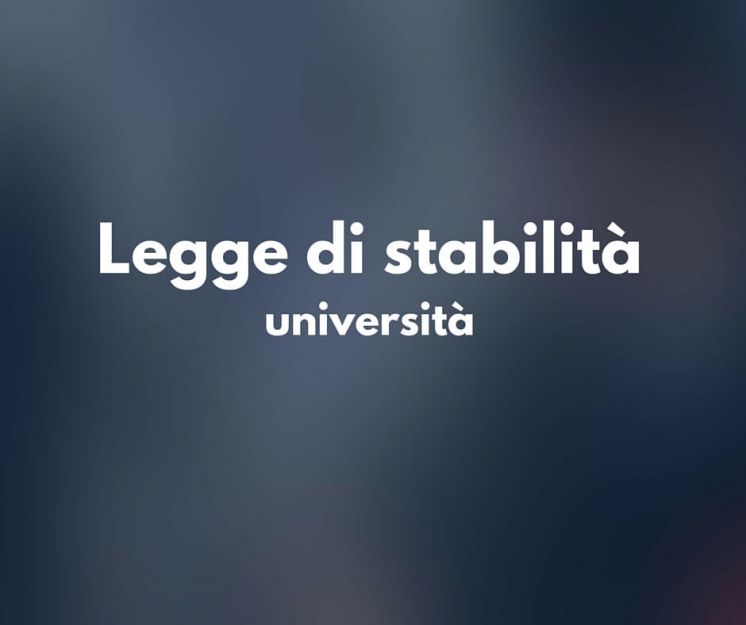 Legge di stabilità